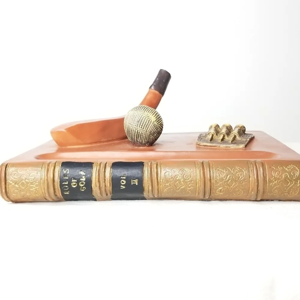 Rules of Golf Desk Pen Holder Figurine Sculpture